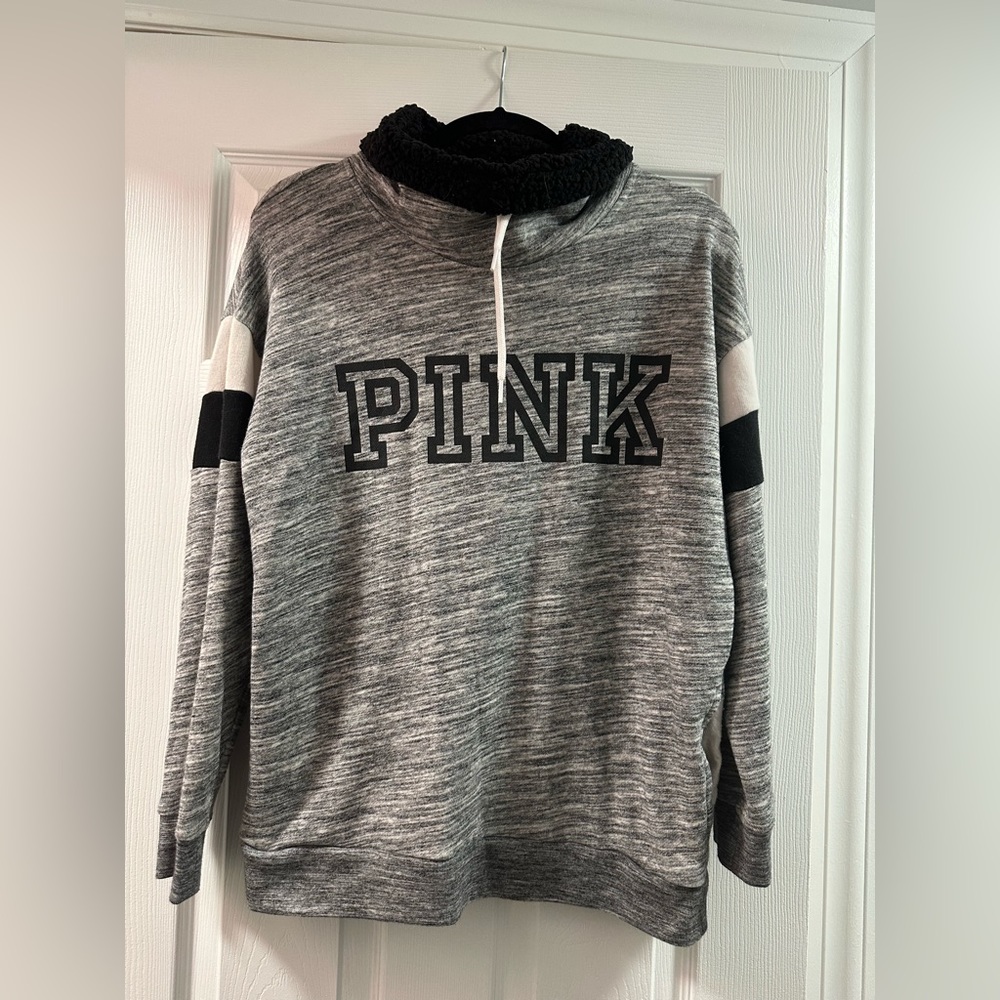 PINK Cowl neck sweatshirt EUC